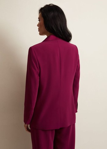 Phase Eight Elandra Tux Jackets Burgundy USA | 1263074-AU